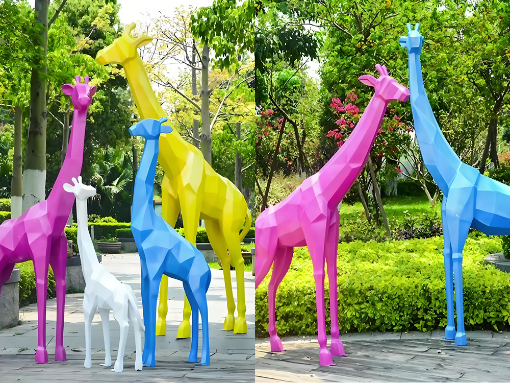 不锈钢鹿雕塑