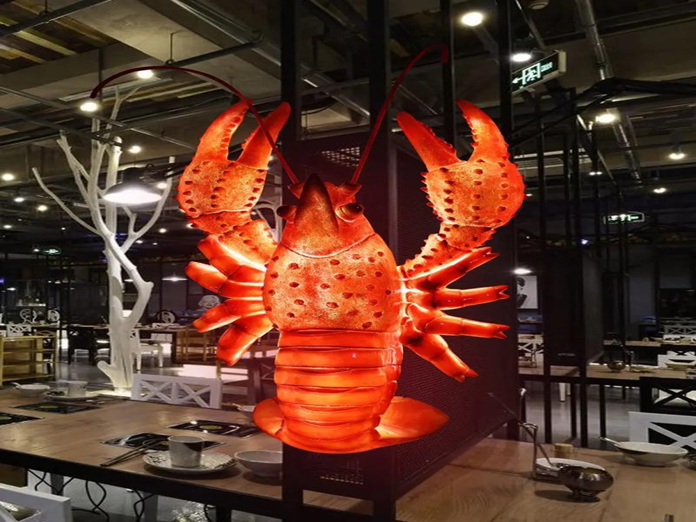 玻璃钢小龙虾雕塑