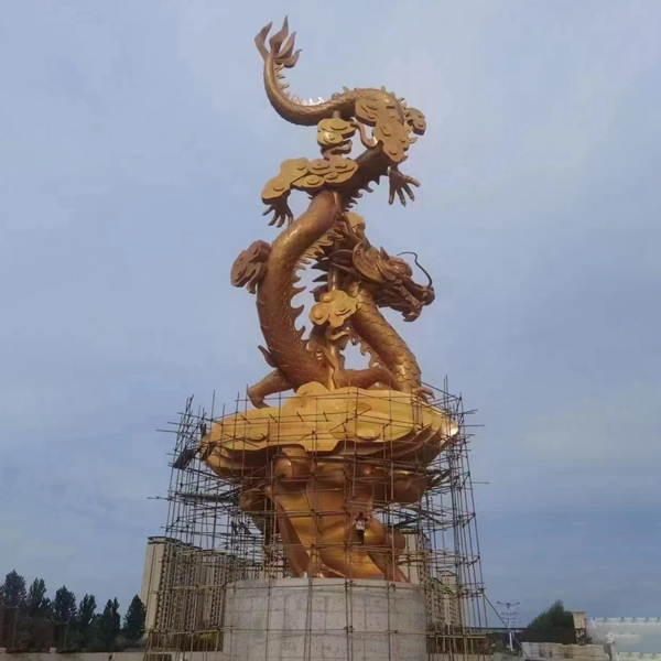 铜雕组装现场